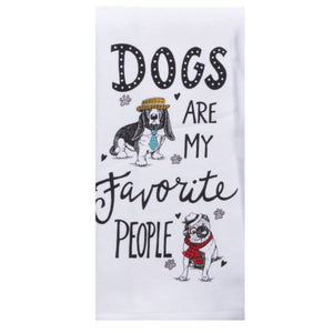 Dogs are my Favorite People Tea Towel