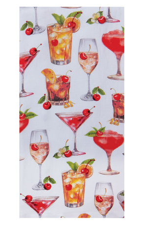 Cocktails Tea Towel