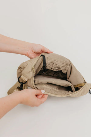 Brixley - Sand Crescent Bag
