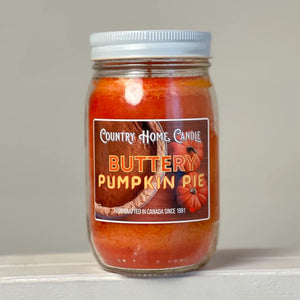 Country Home Candle - Buttery Pumpkin Pie 16oz
