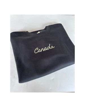 Canada / North Bay Crew Neck- Black