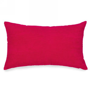 Red Rectangle Corduroy Cushion