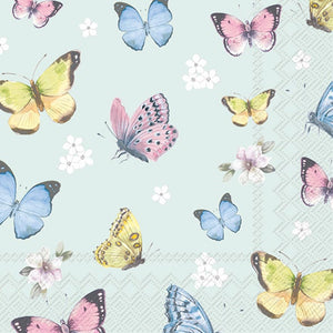Cocktail Napkin - Romantic Butterflies