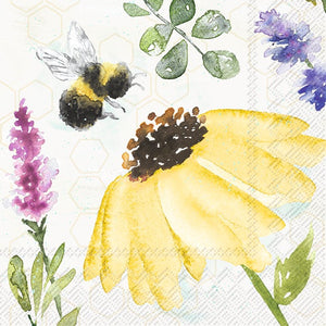 Cocktail Napkin - Summer Bees