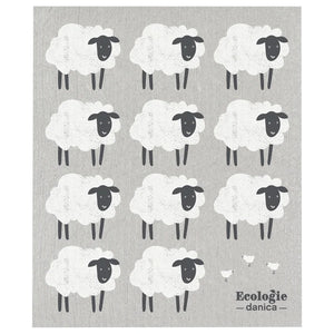 Swedish Dish Cloth - Counting Sheep