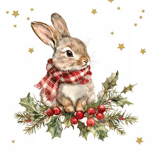 Lunch Napkin - Winter Bunny