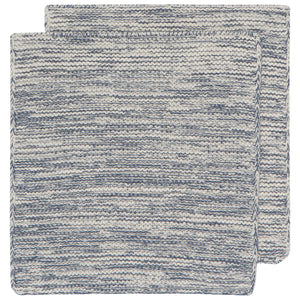 Knit Dishcloth S/2 Midnight