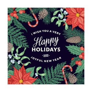 Lunch Napkin - Happy Holidays