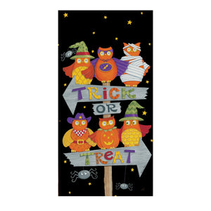 Dual Purpose Towel - Trick or Treat Owls