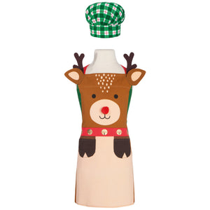 Daydream Reindeer Apron & Hat Set