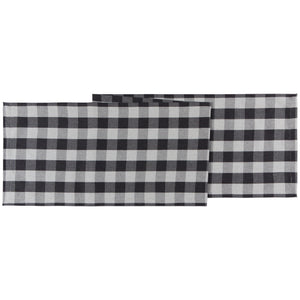 Buffalo Check Table Runner Charcoal