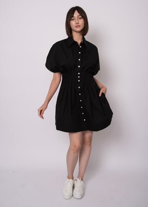 Lorine Poplin Mini Shirt Dress
