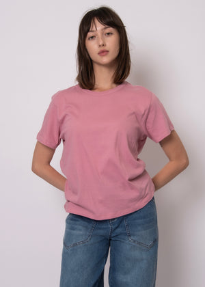 Zaya Short Sleeve Crew - Petal Pink