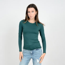 Roxi High Crew Long Sleeve - Pine