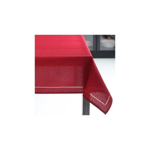 Hemstitch Tablecloth Red 60x120