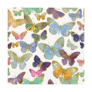Lunch Napkin - Golden Butterflies