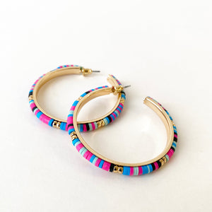 Colors & Gold Hoops