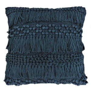 Blue Shag Pillow Square