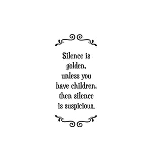 Silence is Golden Tea Towel