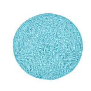 Round Vinyl Placemat Teal