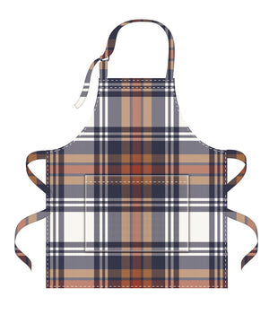 Plaid Apron Adjustable Neck