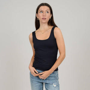 Tanith Double Neck Tank - Black