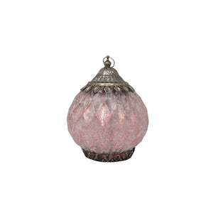 Round Pink LED Lantern