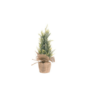 Northern Frosted Fir LED tree in Jute Pot