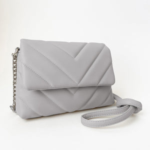 Small Quilted Bag - Grey