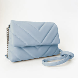 Small Quilted Bag - Blue