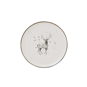 Deer Plate Ceramic