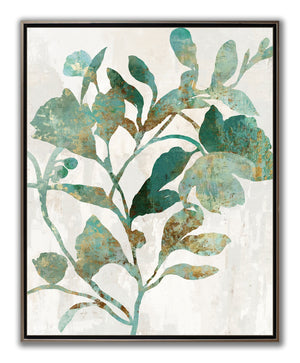 Rustic Flower Print - Teal