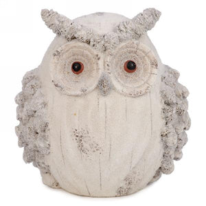 White & Grey Glitter Owl