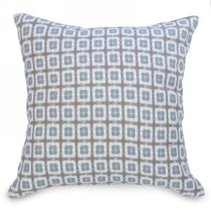 Blue & Grey Textured Cushion