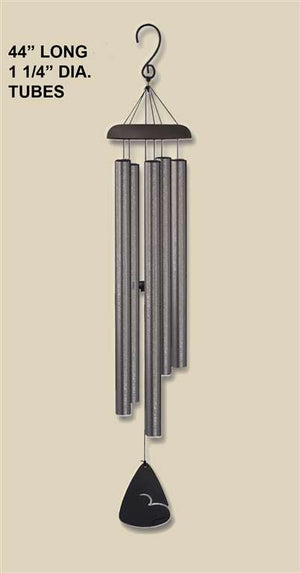 Carson Wind Chime 44" Pewter Fleck
