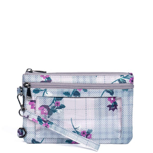Peekaboo Convertible Wristlet - Plaid Floral