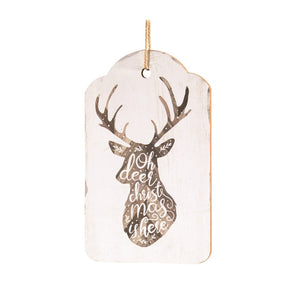 Deer Tag Wall Plaque