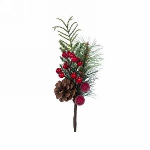 Pine Branch with Berries and Pinecone