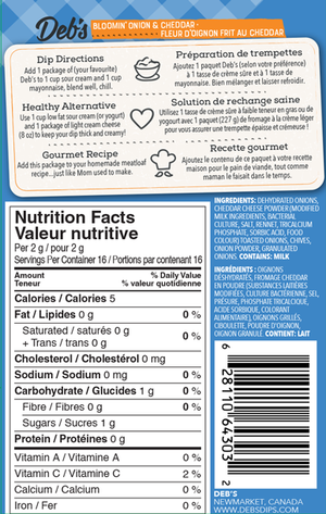 Deb's Dips - Blooming Onion & Cheddar