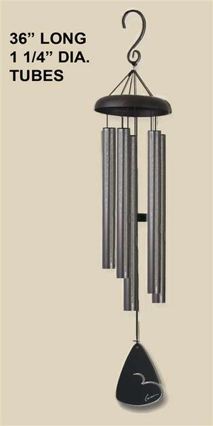 Carson Wind Chime 36" Pewter Fleck