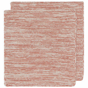 Danica Knit Dishcloths Set of 2 - Clay