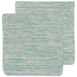 Danica Knit Dishcloths Set of 2 - Lagoon