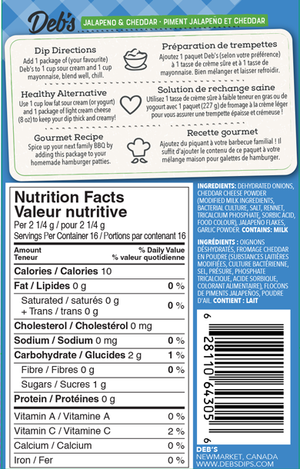 Deb's Dips - Jalapeno Cheddar