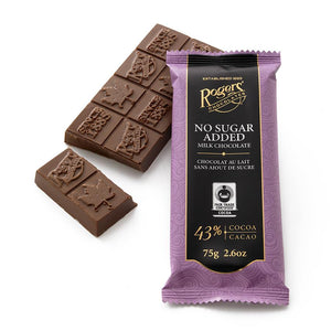 Rogers' Chocolate No Sugar Added Milk Chocolate