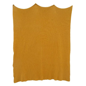 Ochre Loose Weave Cotton Throw