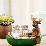 Moose in Canoe Salt and Pepper