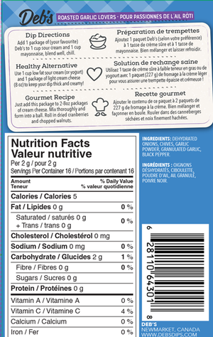 Deb's Dip - Roasted Garlic Lovers