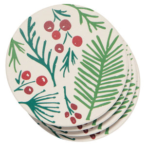 Soak Up Coaster Bough & Berry