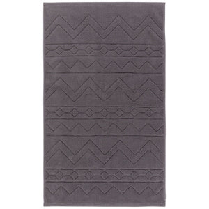 Charcoal Jacquard Bathmat