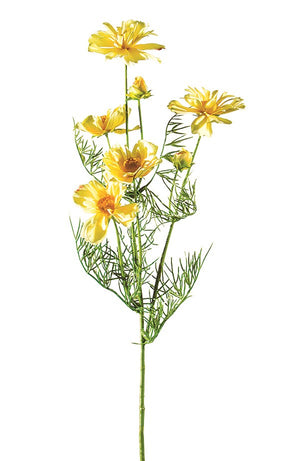 Flower Stems Cosmo Yellow